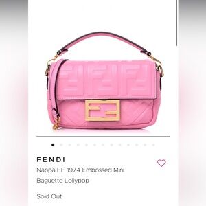 Fendi Mini Baguette Cross Body